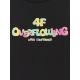 8. T-shirt loose z nadrukiem dziewczęcy 4F 4FJRSS26TTSHF4137-020S