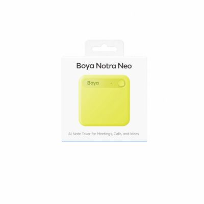 12. Rejestrator głosu BOYA Notra Neo z transkrypcją AI - żółty