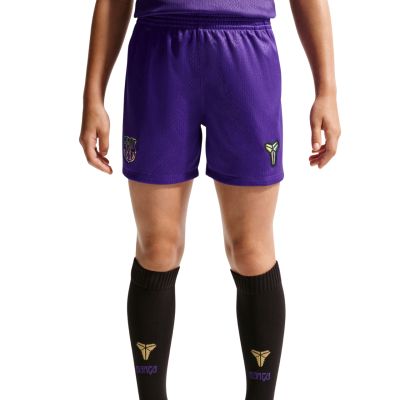 7. Komplet piłkarski dla dzieci Nike FC Barcelona Stadium Away 2026/27 fioletowo-czarny II1649 505
