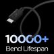 3. Kabel Spigen Essential EB6015CC USB-C 60W 150 cm - czarny