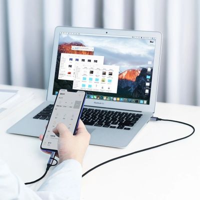 11. Ugreen kabel przewód 2w1 USB - micro USB / USB Typ C 1m 2,4A czarny (30875)