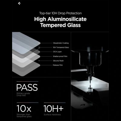 8. Szkło prywatyzujące Spigen Glas.Tr Ez Fit Pro HD 2-pack na Samsung Galaxy S26+