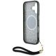 6. Etui Guess HC IML Leopard Triangle Cord Strap MagSafe do iPhone 16  - brązowe