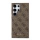 3. Etui Guess 4G Metal Gold Logo na Samsung Galaxy S24 Ultra - brązowe