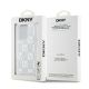 8. Etui DKNY Liquid Glitter Multilogo na iPhone 15 Pro - białe