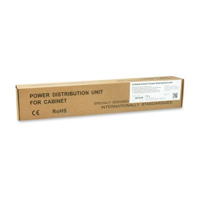 2. Equip 333313 rozdzielacz zasilania PDU 8 x gniazdo sieciowe 1U Czarny, Srebrny