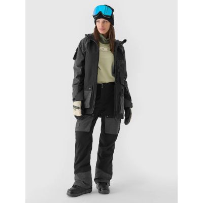 7. Spodnie snowboardowe membrana 10000 damskie 4F 4FWAW24TFTRF701-20S