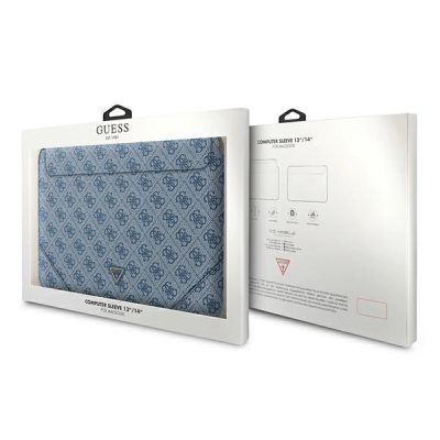 4. Pokrowiec Guess 4G Uptown Triangle Logo na laptopa 13-14'' - niebieski
