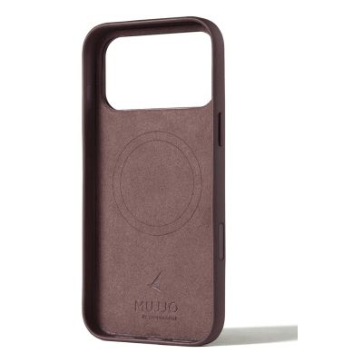 2. Mujjo Leather Case - etui skórzane do iPhone 17 Pro Max kompatybilne z MagSafe (bronze red)