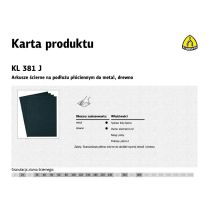 KLINGSPOR PŁÓTNO ARKUSZ  P 320   KL381J  /50szt.