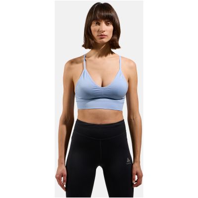 4. Biustonosz damski ODLO Padded Seamless Soft 2.0 Sport Bra niebieski