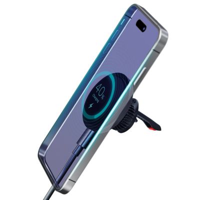 4. Uchwyt samochodowy 3mk Car MagCharger do kratki nawiewu - czarny