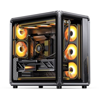 14. Jonsbo X400 PC-Gehäuse, Midi-Tower, ATX, Tempered Glass - grau