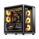 14. Jonsbo X400 PC-Gehäuse, Midi-Tower, ATX, Tempered Glass - grau