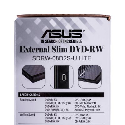 5. DVD-REC ASUS SDRW-08D2S-U LITE USB SLIM CZARNY BOX