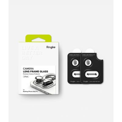 7. Osłona aparatu Ringke Camera Frame Protector 2-Pack na Nothing Phone 4A Pro - czarna