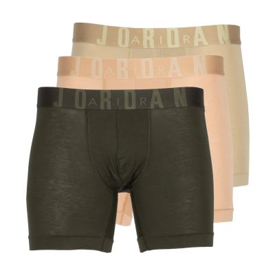 Bokserki męskie Air Jordan Flight Men's Modal Boxer Briefs 3-Pack Hemp - JM0621-X0L