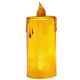 36. ŚWIECA DEKORACYJNA 8 CM AMBER CIEPŁY BIAŁY 1 LED