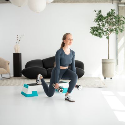 2. AS007 WHITE/MINT STEP DO AEROBIKU HMS PREMIUM