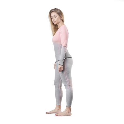 16. Bielizna termoaktywna Spokey Flora Set Lady Termo SM VT W 6114300000 szaro-różowa