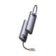25. Baseus Metal Gleam Series stacja dokująca HUB 7 w 1 USB Typ C - 1 x HDMI / 1 x VGA / 3 x USB 3.2 Gen. 1 / 1 x Power Delivery / 1 x RJ-45 Ethernet szary (WKWG040013)