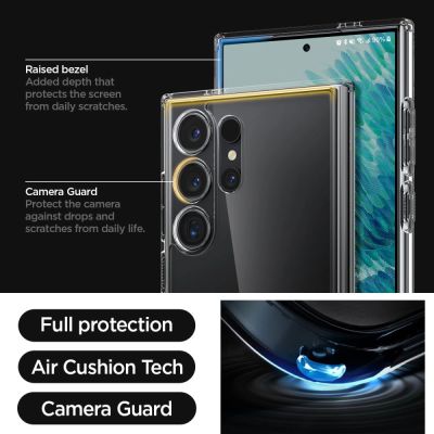 11. Etui Spigen Ultra Hybrid na Samsung Galaxy S24 Ultra - przezroczyste