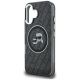 6. Etui Karl Lagerfeld IML Glitter Karl & Choupette Heads Logo MagSafe na iPhone 16 - czarne