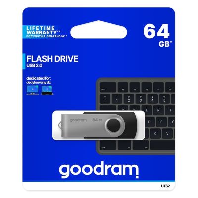 5. Pendrive GoodRam Twister UTS2-0640K0R11 (64GB; USB 2.0; kolor czarny)