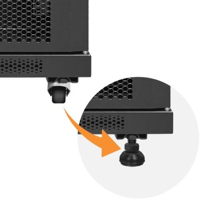 4. QOLTEC SZAFA RACK 19" | 15U | 600X855X600 | HARTOWANE DRZWI