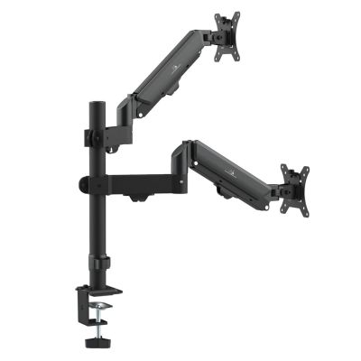 15. MACLEAN UCHWYT NA 2 MONITORY,SPRĘŻYNA GAZOWA, 17"-32", 2-10KG, CZARNY MC-136