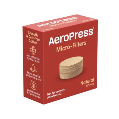 Filtry do kawy Aeropress papierowe natural 200szt