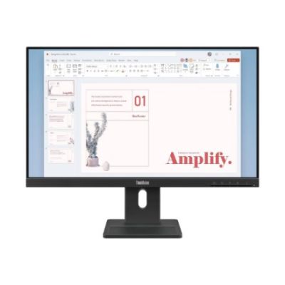 12. Lenovo ThinkVision E24-40 monitor 23,8" IPS 16:9 100 Hz 4 ms 1920x1080 250 cd/m2 1 HDMI Krucza czerń Gwarancja 36 miesięcy