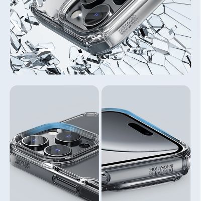 11. Etui Nillkin Nature Pro Case na iPhone 16 Pro - przezroczysto-białe