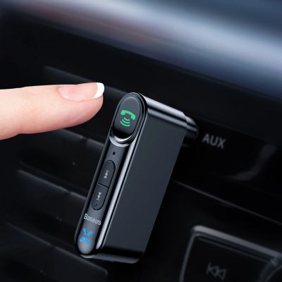 11. Transmiter Bluetooth AUX Baseus BSBA-02 (Overseas Edition) - czarny