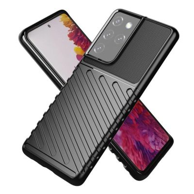 13. Thunder Case etui Samsung Galaxy S23 Ultra silikonowy pancerny pokrowiec niebieskie
