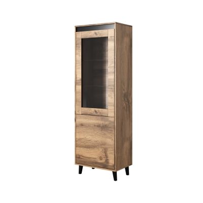 Witryna NORD 60x38x182,5 dąb wotan/antracyt