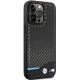 4. Etui BMW Leather Carbon na iPhone 13 Pro Max - czarne