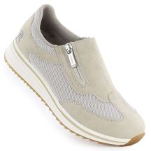 Półbuty damskie na podwyższeniu beżowe Rieker L5854-62