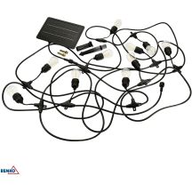 SOLARNA GIRLANDA OGRODOWA LED BEMKO SOLBEE 3W 3000K 10SZT 10M IP65 CZARNA C83-SOB-003BL-3K