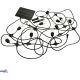 SOLARNA GIRLANDA OGRODOWA LED BEMKO SOLBEE 3W 3000K 10SZT 10M IP65 CZARNA C83-SOB-003BL-3K