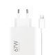 4. Ładowarka sieciowa Xiaomi BHR9465EU 67W 6.2A USB-A z kablem USB-C - biała