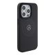 4. Etui Mercedes Benz Crossed Lines Pattern Leather MagSafe na iPhone 15 Pro - czarne
