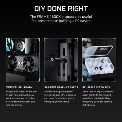 7. Obudowa Corsair FRAME 4500X RS-R ARGB Tempered Glass Mid-Tower, Black