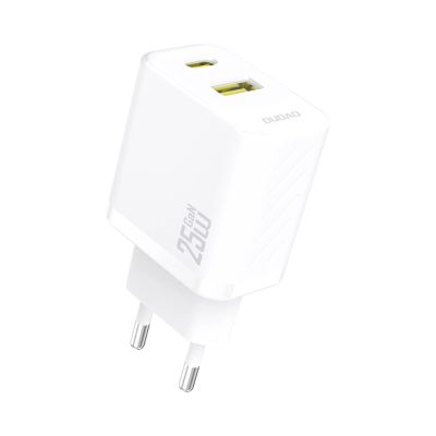 Ładowarka Dudao A26T GaN 25W USB-A, USB-C - biała