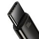 2. Baseus Tungsten Gold kabel USB-A - USB-C 480Mb/s 100W 2m czarny (CAWJ000101)