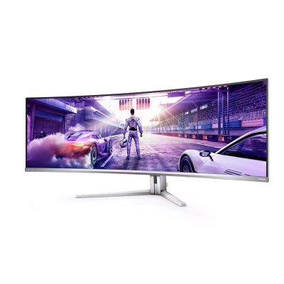 134. Philips Evnia 8000 49M2C8900/00 monitor komputerowy 124,2 cm (48.9") 5120 x 1440 px Dual QHD QDOLED Biały