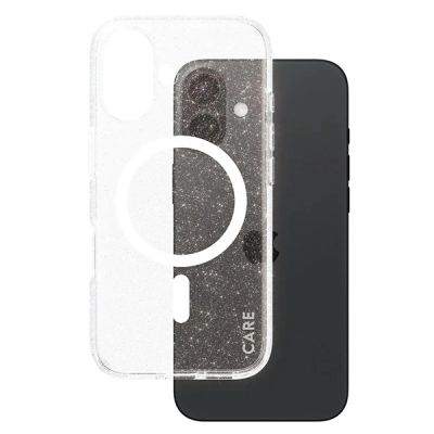 2. Etui CARE by PanzerGlass Flagship Star Lit Case z MagSafe na iPhone 16 - białe