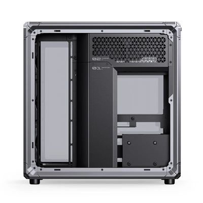 46. Jonsbo X400 PC-Gehäuse, Midi-Tower, ATX, Tempered Glass - grau