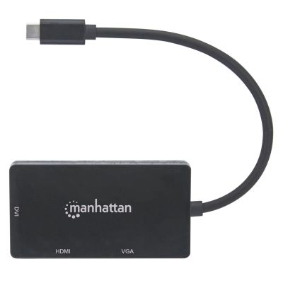 5. MANHATTAN ADAPTER MULTIPORT USB-C 3.1 NA HDMI/DVI/VGA M/F