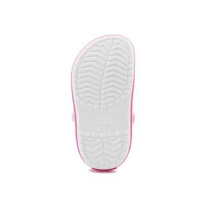 7. CROCS CROCBAND KIDS CLOG T WHITE/PINK CRUSH 207005-6WU